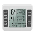 Miniatyrbild 5 av 5: Trådlös Digital Frystermometer Temperaturövervakningssensor Inomhus Utomhus Hörbart Larm LCD-skärm med 2 Fjärrkontroller