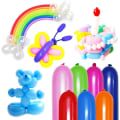 Miniatyrbild 3 av 5: Ballong förtjockad latex tvinnad form lång magisk ballong