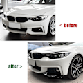 Miniatyrbilde 3 av 5: For 4-Series F32 F33 F36 2014-2020 Frontfanger Lip Angle Diffuser Splitter Spoiler Beskytter Svart