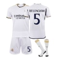Miniatyrbilde 1 av 4: 2324 Real Madrid hjemme- og bortedrakter fotballdrakter nr. 10 Mbappe drakt nr. 7 Vinicius 5 Bellingham drakt NO.5 S
