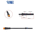 Miniatyrbillede 2 af 5: 1x Universal Magnetisk Bremsesensor Til Ebike Afbryd Strøm Bremsesystem 2 3 Ben Stik Med En 30/150cm Langt Kabel