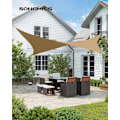 Miniatyrbilde 2 av 5: Songmics solseil 2 x 3 m, 93 % UV-beskyttelse, solskjerming av slitesterk polyester, værbestandig, hage, terrasse, camping