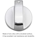 Miniatyrbilde 4 av 5: 6 stk. Universelle Metallkontrollknapper Gasskomfyrknapper 6mm Universelle Kontrollknapper Komfyrknapper For Gasskomfyr Kokeplate Ovn U