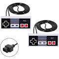 Miniatyrbillede 1 af 5: Klassiske NES-controllere til NES 8-bit underholdningssystem konsol kontrolpanel (2 stk) snngv