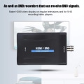 Miniatyrbilde 5 av 5: HDMI til BNC-adapter, kompositt HDMI til BNC-videoadapter og 3,5 mm 480i 576i lydsignalkonverter Støtte NTSC/PAL, miljøvennlig HDMI BNC-konverter