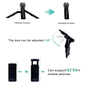 Miniatyrbild 4 av 4: Smartphone Vlogging Kit för iPhone Android med Tripod Mini Mikrofon Startpaket Vlog kit för TikTok Live Stream Video YouTube