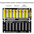 Miniatyrbilde 3 av 5: 0.1R - 9999999.9R Programmerbar Motstand Justerbar Motstand Skyvemotstand Kort Trinnnøyaktighet 1% 0.