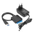 USB til Sata Datakabel, 2.5/3.5 Tommers USB3.0 Easy Drive Kabel Sata Harddisk Adapterkabel