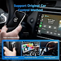 Miniatyrbillede 3 af 5: 2-i-1 Trådløs CarPlay Android Auto Adapter WiFi BT Auto Connect USB Dongle til iPhone6 Android 11 Trådløs CarPlay