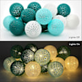 Miniatyrbillede 5 af 5: Guirlande Lumineuse Boule Coton - 3.1m 20er Led Chane Lumire-guirlande Lumineuse Portabl