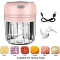 Mini elektrisk mathackare - Märke - Modell - 30W - 250ml - Rosa