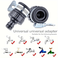 Miniatyrbillede 3 af 4: Universal Quick Connect Swivel Hose Adapter Kit - Slitstark plast, let at installere, egnet til bilvask og havevanding (1 stk)