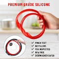 Miniatyrbilde 4 av 5: 3 stk. Silikonforseglingsring 8 Qt for Instant Pot Forseglingsring 8 Quart, InstaPot Pakning 8qt, Erstatningsgummipakninger, Matvaregodkjent Silikon Insta Pot Tilbehør