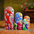 Miniatyrbillede 3 af 3: 10 lag/sæt Matryoshka træ russisk nesting dukke skrivebord dekorbørn julegaver