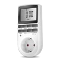 Miniatyrbilde 1 av 5: Elektrisk og digital stikkontaktprogrammerer, digital stikkontakttimer med 10 daglige ukentlige programmer,