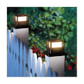 Miniatyrbilde 3 av 5: 2 stk solcellelys gjerdeportstolpehodet LED-lampe villa søylelampe for husport uteplass hagemur