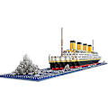 Miniatyrbillede 3 af 5: 1860stk Titanic Form Model Byggeklodser Model Konstruktionssæt
