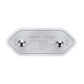 Miniatyrbilde 3 av 5: Apple Android mobiltelefon laderhode 5v1a enkeltport flat usb lader - hvit, 2stk