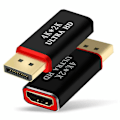 Miniatyrbillede 1 af 3: 4K Display Port Til HDMI Hun Adapter Konverter Displayport Dp Til HDMI