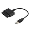 2x USB-kontrolleradapterkonverteringskabel for Sony PlayStation 2 PS2 til PS3/PC