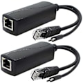 Miniatyrbillede 1 af 3: 2-pak Gigabit Poe Splitter, 48v Til 5v 2.4a Micro Usb Ethernet Adapter, Fungerer Med Raspberry Pi 3b+, Ip Kamera Og Mere