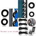 Miniatyrbilde 5 av 7: 4 stk Elastisk Stol Recliner Bindesnor
