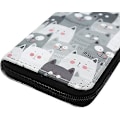 Miniatyrbillede 2 af 2: Sød kat PU læder lynlås lang pung clutch rejse damepung