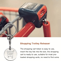 Miniatyrbilde 2 av 5: 1 stk. vogntokeng i aluminiumlegering, nøkkelbrikke til handlevogn, nøkkelring for å låse opp handlevognen i butikker og forretninger