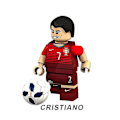 Miniatyrbild 4 av 5: 8 st fotbolls-VM Qatar Ronaldo Messi Neymar minifigurer monterade mini byggklossar actionfigurer leksak barn present