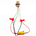 Miniatyrbillede 4 af 5: 4 stk. LED Indikator Ballast Belastningsmodstand Blinkhastighedsrelæ Blinklys Pærer 50W 6 Ohm Belastningsmodstand