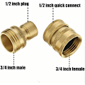 Miniatyrbillede 4 af 5: 8 stk. M22 drejelig 3/8 hurtigkobling, 3/4 hurtigkobling trykvaskeadapterkit
