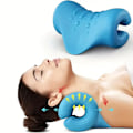 Miniatyrbild 3 av 5: Nack- och axelbår Avslappning Cervikal Kiropraktik Traktionsutrustning Kudde för nack- och ryggmassage Blå