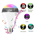 Pikkukuva 2 / 5: Wifi Smart Rgb E27 Musiikkipolttimo Bluetooth-kaiuttimet Lamppu Himmennettävä Led Langaton Musiikkipolttimo Valon Väri Vaihtuva, 100% Uusi
