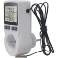 Miniatyrbillede 4 af 5: Stikkontakt Termostat Digital Temperaturregulator Opvarmning Køling Med Sonde, LCD Stikkontakt Temperaturregulator Timer Til Akvarium Inkubator Drivhus