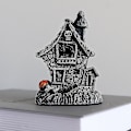 Miniatyrbilde 3 av 3: Jule-Resin Gresskar Spøkelseshus Hexe Spøkelseshus Dekorasjon Nyhet Gaver Lys Opp Gresskar Spøkelseshus (grå)(1stk