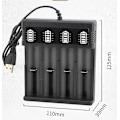 Miniatyrbilde 2 av 5: Universell LED-batterilader 21700 batterilader 4 rom for 22670 22650 21700 20650 18650 18670 18350 17670 17550 17360