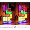 Miniatyrbild 3 av 5: Tetris Stapelbar Nattlampa, 7 St Diy Led 7 Färger 3d Pussel Induktion Låsande Skrivbordslampa Belysning Diy Magiska Block Ljusstarkt Ljus För Barn Tonåringar