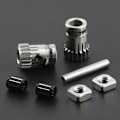 Miniatyrbild 2 av 5: Drivegear Kit Dubbeldrift Växel Extruder Kit Klonad Btech Uppgradering För Extruder För Prusa i3 3D-Skrivare Växel Mini Bowden Extruder
