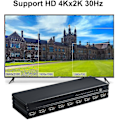 Miniatyrbilde 3 av 5: 8-porters 1 inn 8 ut 1x8 HDMI-splitter lydvideo 1080p hub for HD HDTV 4k 3d Dvd lin