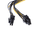 Pikkukuva 2 / 4: 559 8-nastainen - 2x PCIE 8(6+2)-nastainen CPU-näytönohjaimen virranjakokaapeli