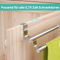 Miniatyrbild 2 av 4: Handdukshållare, Handdukshållare för badrum, Handdukshållare för kök utan borrning, Över dörren Utdragbar handdukshållare för badrum, Rostfritt stål, Silver
