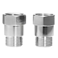 Miniatyrbillede 1 af 5: 2 stk. O2-sensor afstandsholder gevindskåret universel M18 X 1,5 bilmotorlys iltsensor forlængeradapter