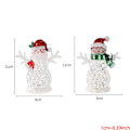 Miniatyrbild 4 av 5: Juldekoration för docka Luminous Snögubbe Tomte Julpynt Led Ljus Kristalllampa för Nyårsfest Present