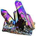 Miniatyrbild 1 av 5: Naturlig Färgglad Regnbågskristall Sten Naturlig Bergkristallkluster Geode Stenprov Heminredning
