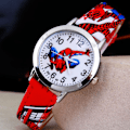 Miniatyrbilde 2 av 7: Julklapp Barns Spiderman Klocka Tecknad Armband Barn Superhjälte Present Barn Spider Man-REKOMMENDERA rød