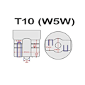 Miniatyrbilde 2 av 3: 2X T10 w5w Dekoder Motstand Problem Solver canbus Svart En Størrelse Bare