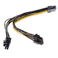 Pikkukuva 4 / 4: 559 8-nastainen - 2x PCIE 8(6+2)-nastainen CPU-näytönohjaimen virranjakokaapeli