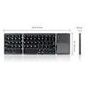 Miniatyrbillede 4 af 5: Bluetooth Tastatur Foldbar Trådløs Tastatur Touchpad til IOS/Android/Windows Tablet Mobiltelefon Nøgle