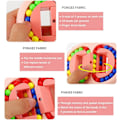 Miniatyrbillede 4 af 5: Roterende Magic Bean Cube Spinner Fidget Stress Relief Bold Dobbelt Flip Håndholdt Puslespil Dekompression Edukativt Legetøj (hvid)