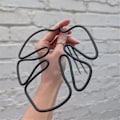 Miniatyrbild 5 av 5: Monstera-formad växtstöd Återanvändbart Robust Legering Växtstjälksstöd Hållare Växtbevarande Stöd Kryddväxter Grönsaker B